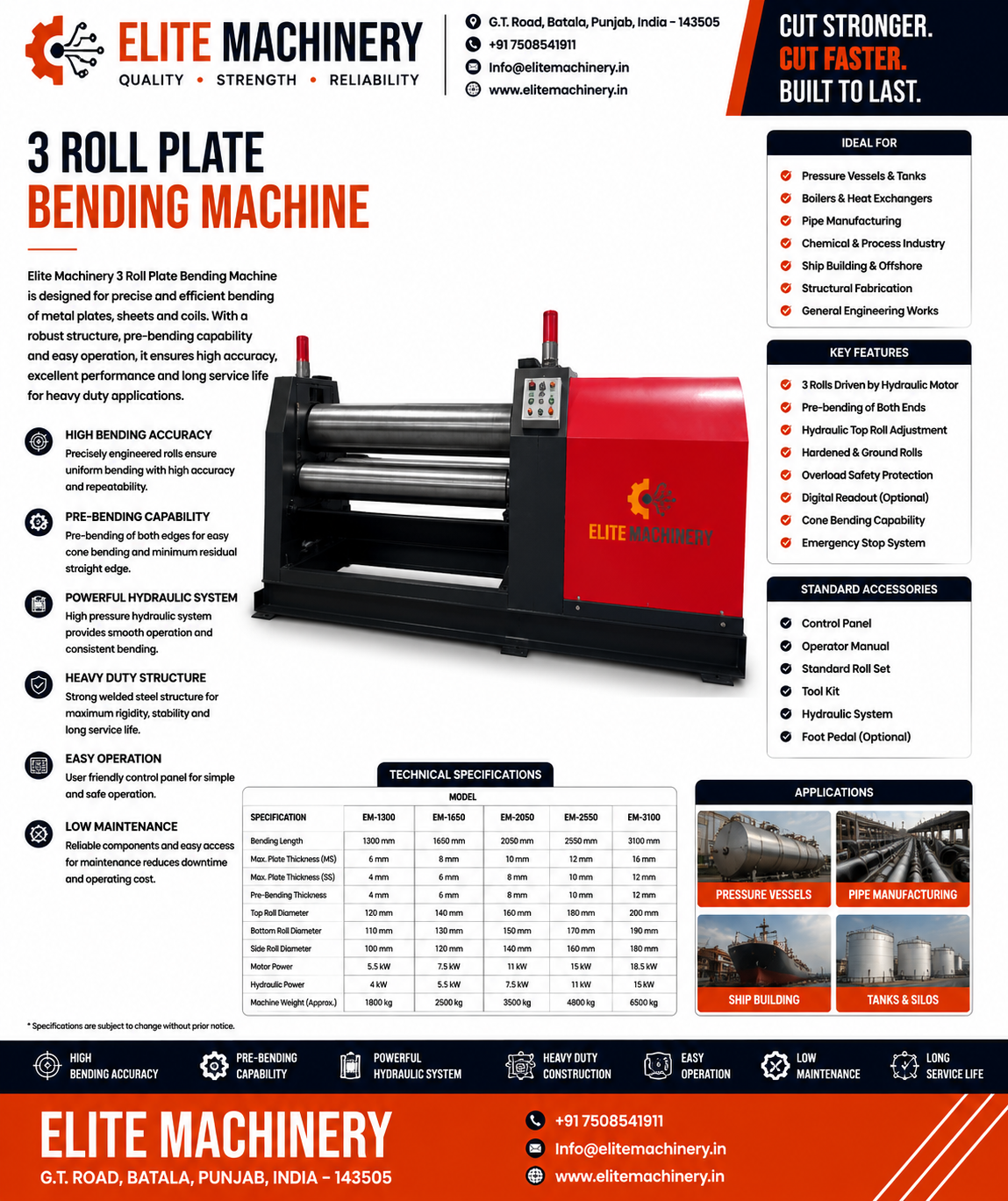 3 Roll Plate Bending Machine - Image 2