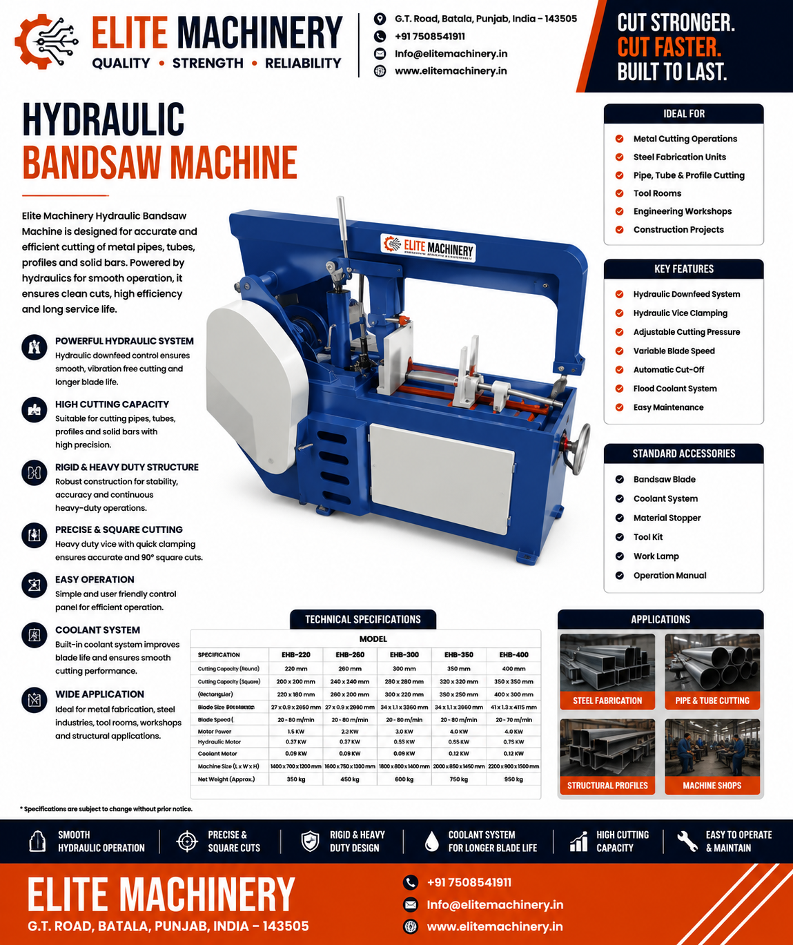 Hydraulic Bandsaw machine - Image 2